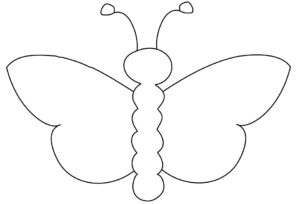 outline of a butterfly